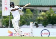 Angelo Mathews was dismissed on 27 as Sri Lanka struggled on day one